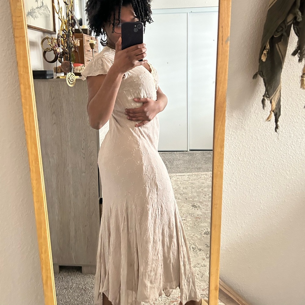 Newport News y2k vintage princess fairy asymmetrical maxi dress - Picture 5 of 9